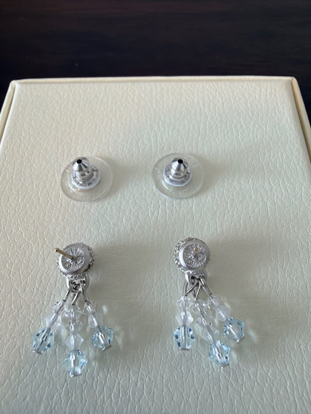 Vintage Swarovski Crystal Fringe Drop Earrings - Picture 4 of 5
